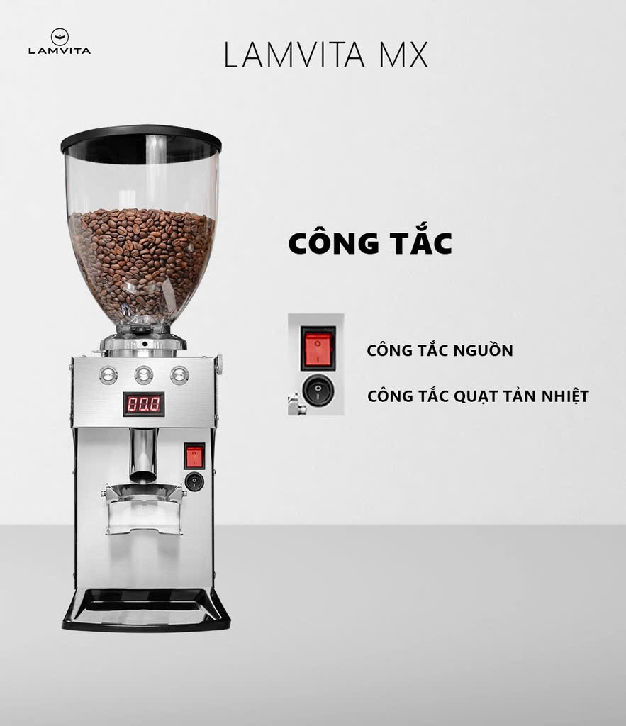 Máy Xay Cà Phê Tự Động Lamvita MX - CHÍNH HÃNG LAMVITA - NEW 100% GIÁ TỐT NHẤT - Ảnh 8