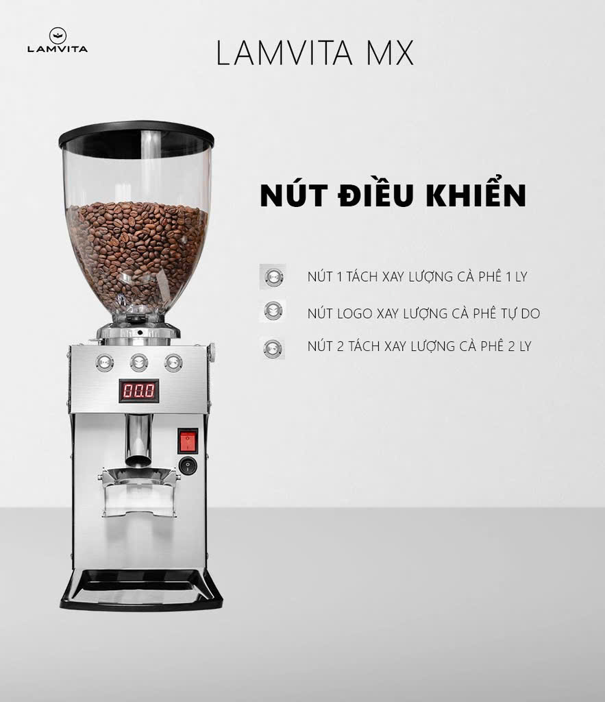 Máy Xay Cà Phê Tự Động Lamvita MX - CHÍNH HÃNG LAMVITA - NEW 100% GIÁ TỐT NHẤT - Ảnh 9