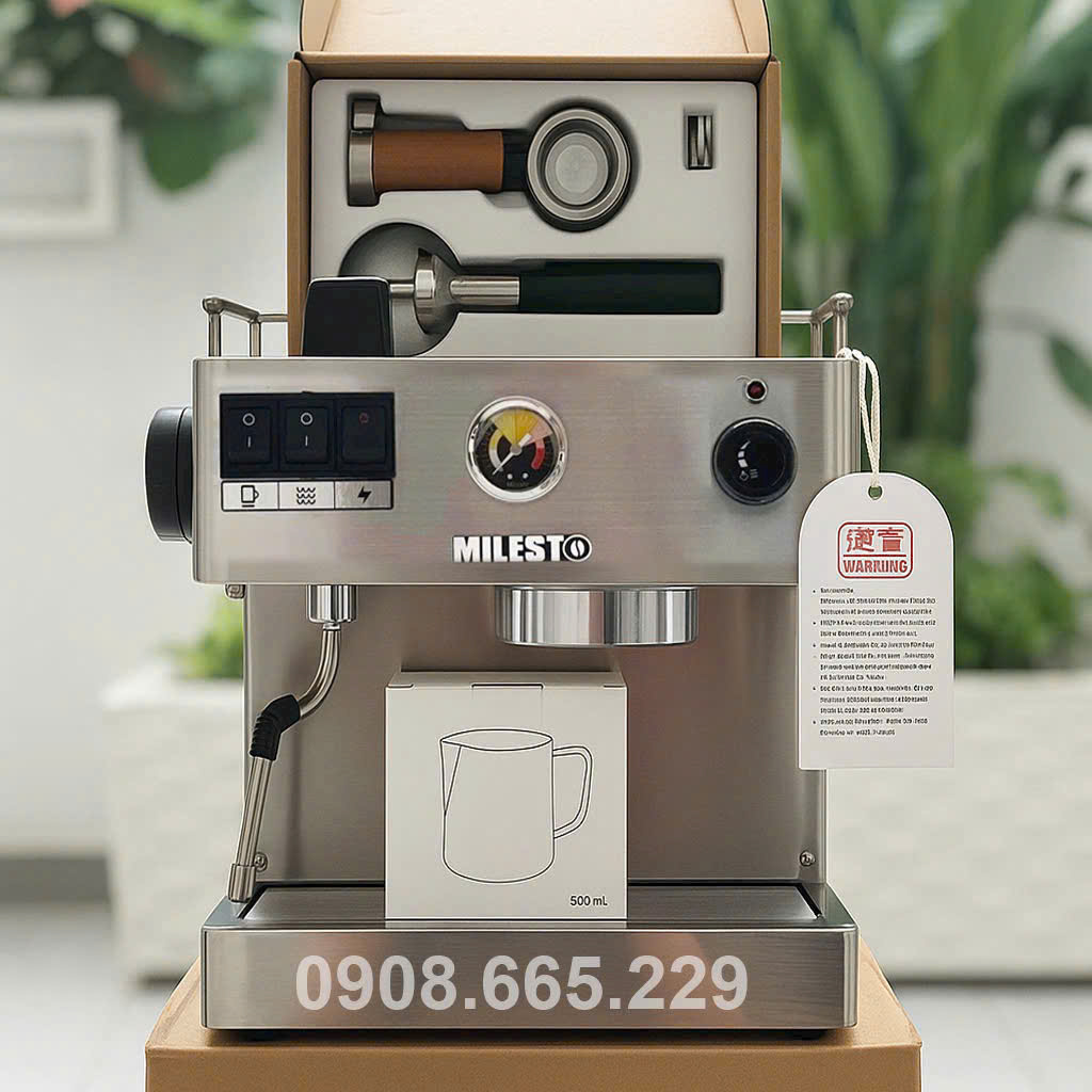 Máy Pha Cà Phê Milesto EM19 – M2 Auto 2026 New 100% - Ảnh 4