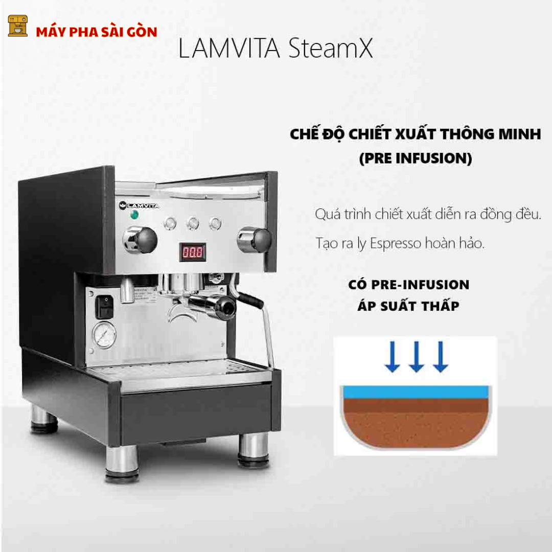Máy Pha Cà Phê Lamvita SteamX Chính Hãng Lamvita NEW 100% - Ảnh 4