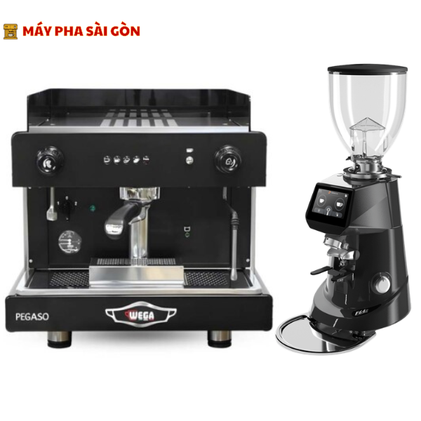 Combo máy pha cà phê Wega Pegaso A1 Group + Máy xay cà phê Fiorenzato F64E version 2