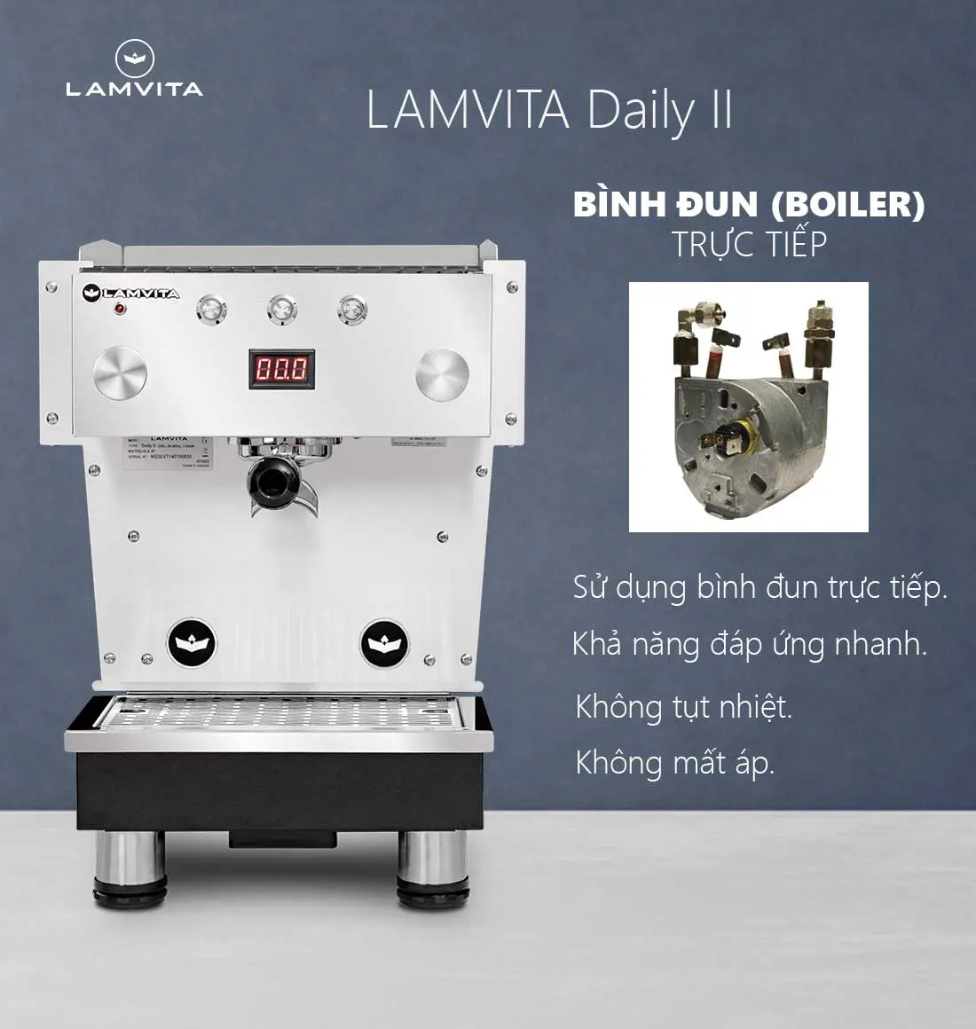 Máy Pha Cà Phê Lamvita Daily 2 New Chính Hãng 100% - Ảnh 9