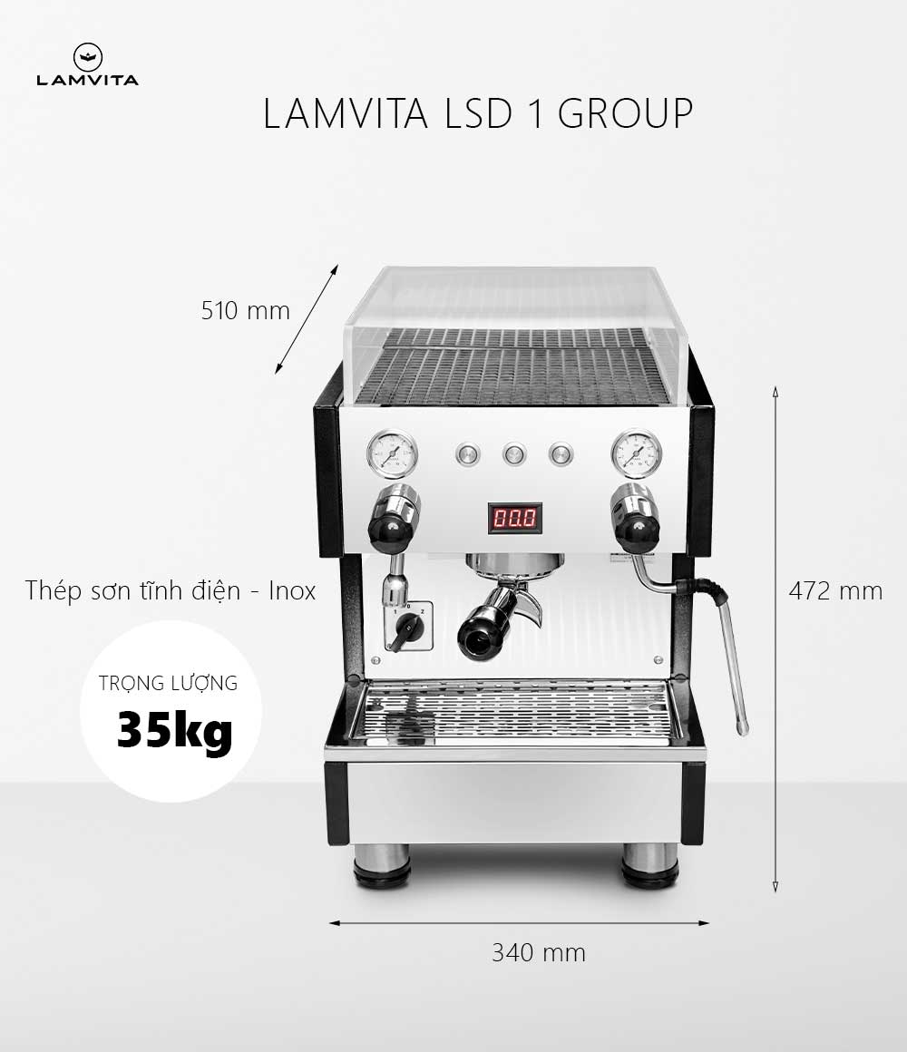 Máy Pha Cà Phê Lamvita LSD 1 Gr NEW CHÍNH HÃNG LAMVITA - Ảnh 5