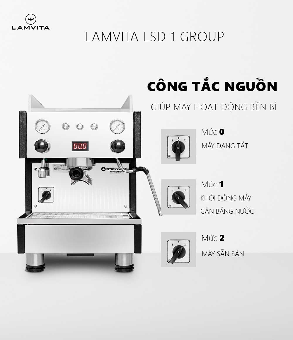 Máy Pha Cà Phê Lamvita LSD 1 Gr NEW CHÍNH HÃNG LAMVITA - Ảnh 2
