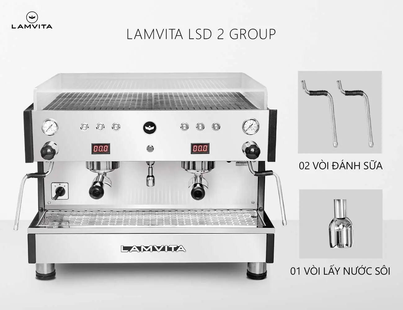 Máy Pha Cà Phê LAMVITA LSD 2 GR New 100% Chính Hãng - Ảnh 6