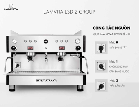 Máy Pha Cà Phê LAMVITA LSD 2 GR New 100% Chính Hãng - Ảnh 2